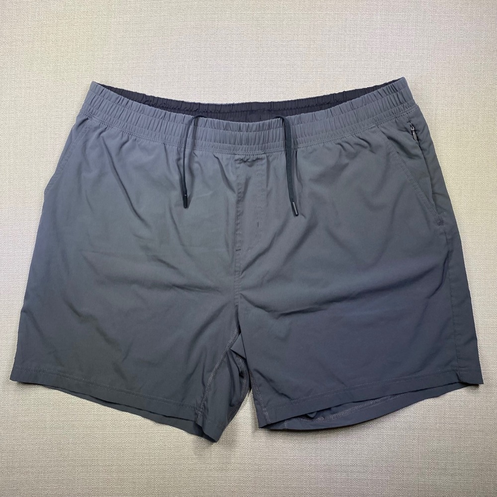 Rhone Mens Mako Athletic Training Unlined Shorts Gray XXL 7 Inch Inseam